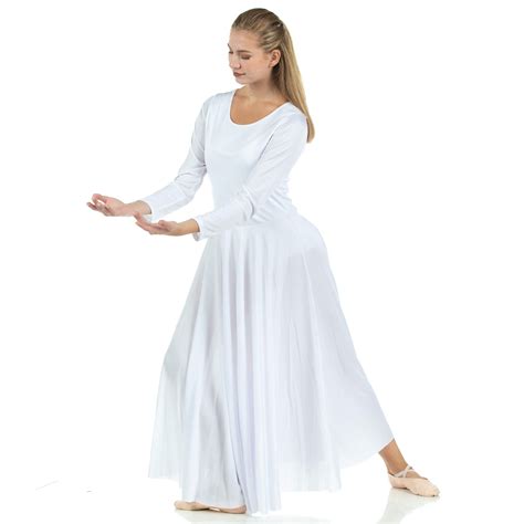 Danzcue Praise Full Length Long Sleeve Dance Dress Wsd102 Danzcue