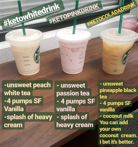 Keto Starbucks Drinks 15 Low Carb Orders Green And Keto Low Carb