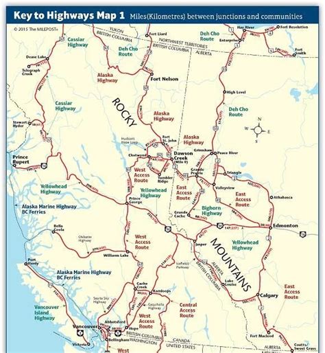 Map Of Bc Highways