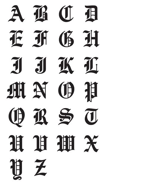 Kaligrafi Huruf Latin A Z