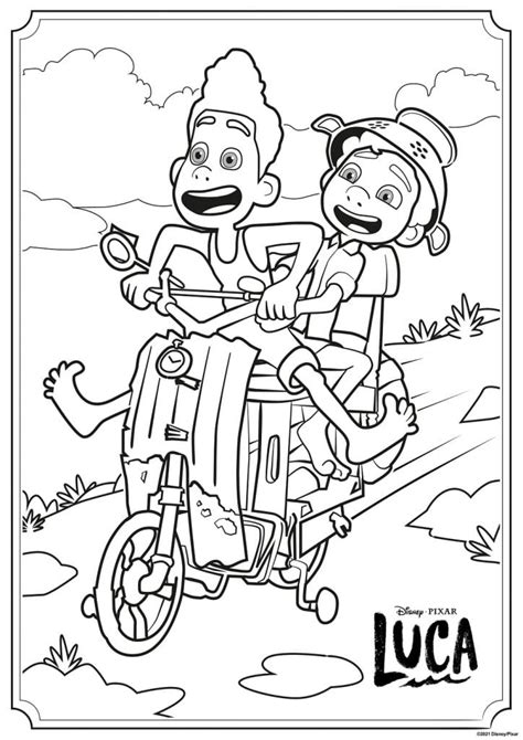 Free Luca Printable Coloring Sheets And Kids Activities Coloring Home