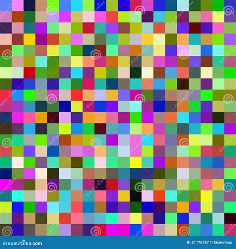 Seamless Pattern With Colorful Squares Vector Stock Vector