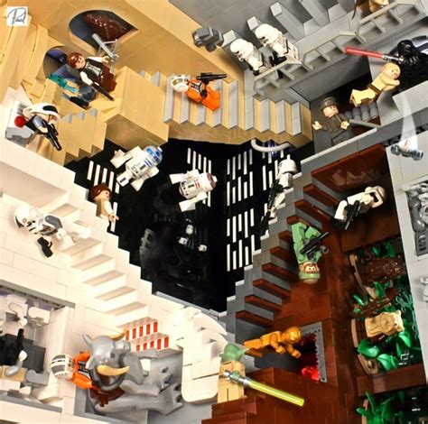 Star Wars Mc Escher Lego Sculpture Is Strong In The Force