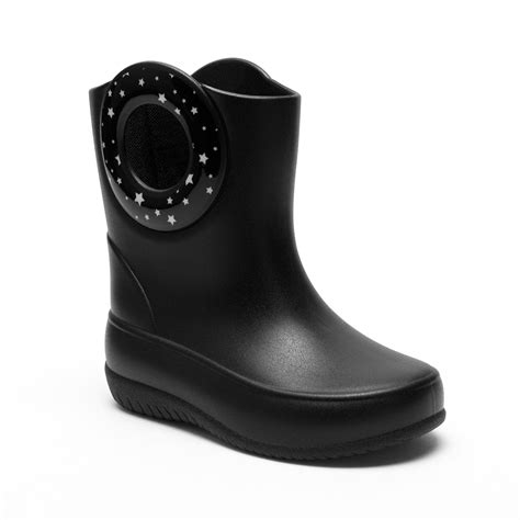 Black Glow Kendall Toddler Rain Boot Slip Resistant Made In Usa