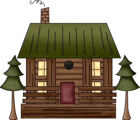 Log Home Clip Art Cabin Log Clipart Cartoon Clip Rustic Wood Vector