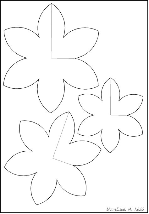 Schablone ausdrucken, ausschneiden (auch das feld in der mitte), auf rückseite der pappe legen und konturen nachzeichnen. Pop-Blumen regarding Blumen Schablonen Zum Ausdrucken ...