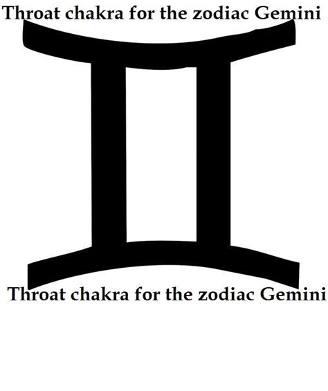 Throat Chakra For The Zodiac Gemini Gemini Zodiac Chakra Throat Chakra
