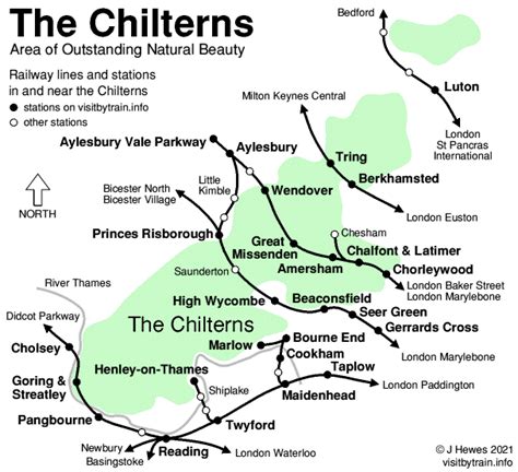 The Chilterns Visit By Train A Station By Station Guide To Tourist