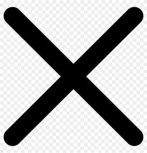 Cross Icon Png Black Cross Png Transparent Png X Pngfind