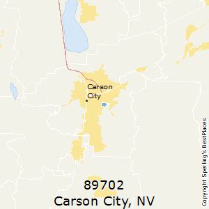 Carson City Nevada Zip Code Map