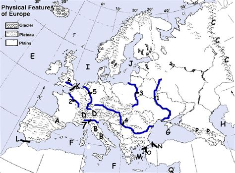 Europe Physical Map Part 1 Sea And Oceans Diagram Quizlet