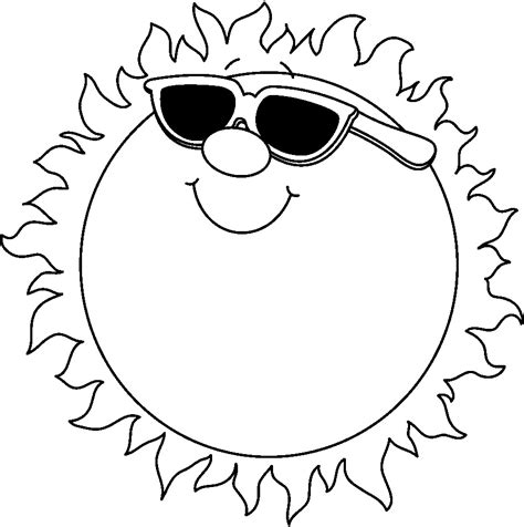 Sun Clipart Black And White Clipart Best