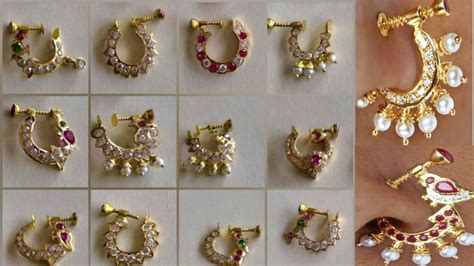 Latest Gold Nose Pins Design Collection With Weight 2022 Nose Rings