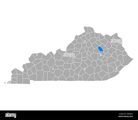 Map Of Montgomery In Kentucky Stock Photo Alamy