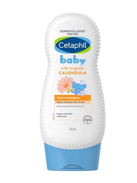 Cetaphil Baby Wash And Shampoo With Organic Calendula 230ml Edamama