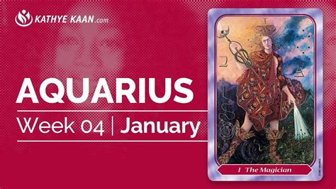 Aquarius Weekly Psychic Tarot Reading Horoscope Week 04 January