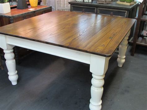 The modern farmhouse contemporary square cocktail table with casters by liberty furniture at sheely's furniture & appliance in the ohio, youngstown, cleveland, pittsburgh, pennsylvania area. 54" SQUARE FARMHOUSE TABLE | Just Fine Tables