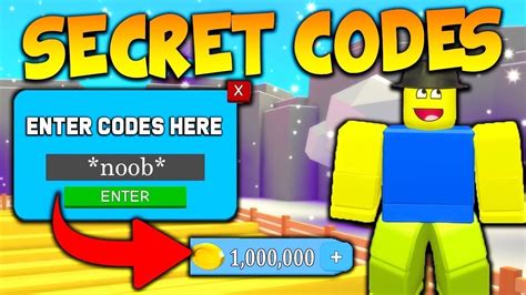 New Secret Code In Noob Simulator 2019 Youtube