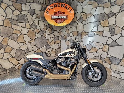 Certified Pre Owned 2022 Harley Davidson Fat Bob® 114 White Sand Pearl Motorcycles In Dumfries