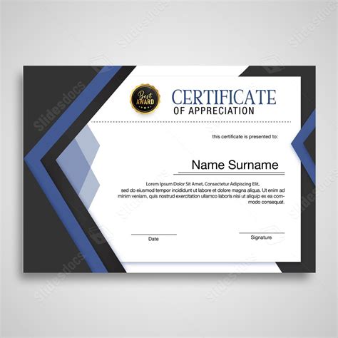 Certificate Recognition Certificates Awards Simple Word Template And