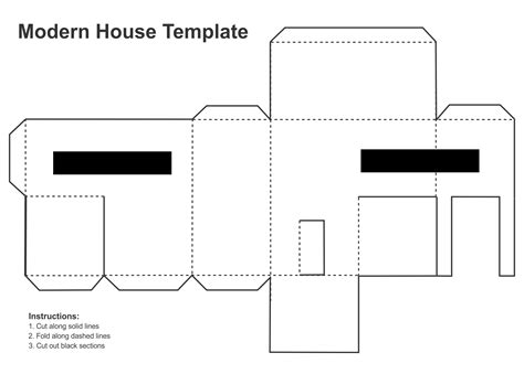 7 Best Images Of Printable Paper House Template Box House Templates