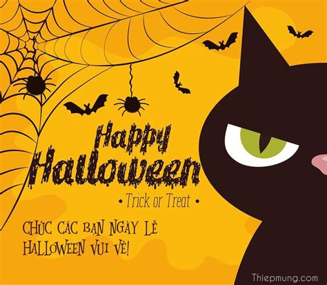 Tạo Thiệp Mèo đen Halloween Thiệp Halloween Mèo đen