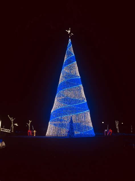Greek Christmas Tree In The Town Of Larissa Thessaly Region Greek