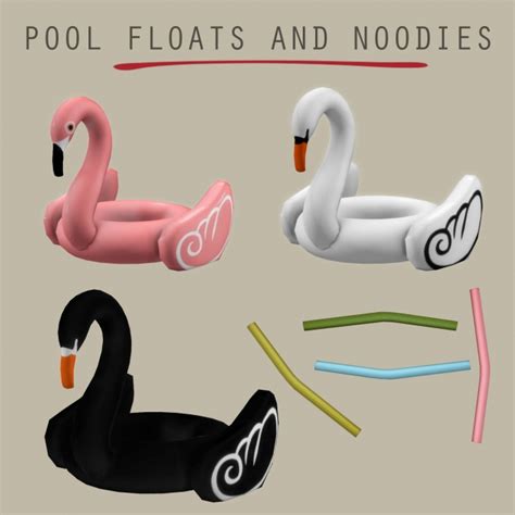 Pool Floats And Noodies At Leo Sims Sims 4 Updates