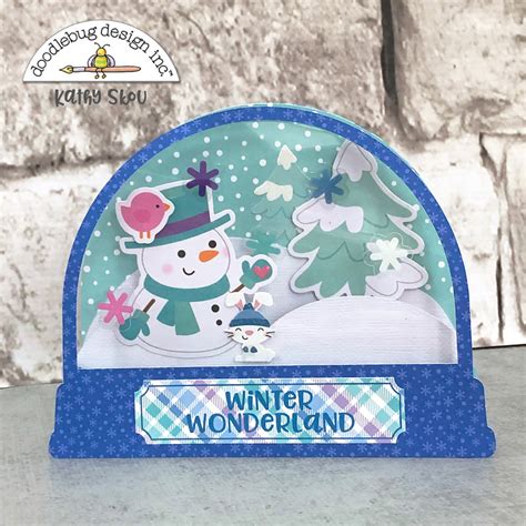 Winter Wonderland Snow Globe Card Lori Whitlock