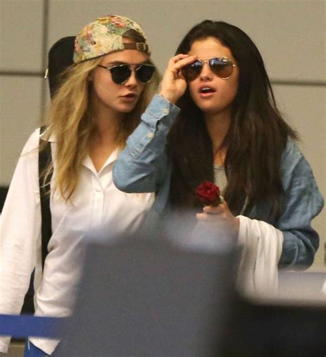 Selena Gomez And Cara Delevingne At Lax Airport In La July 2014