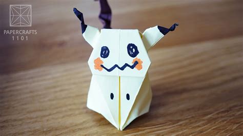 Origami Pokémon Mimikyu 折り紙 Oригами Oριγκάμι 折纸 摺紙 พับ 종이접기 Youtube