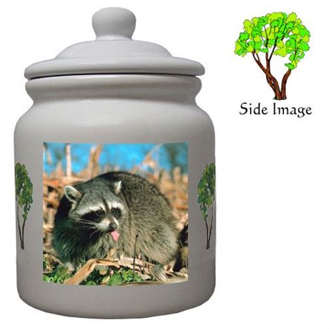 Raccoon Ceramic Color Cookie Jar Elk Images Cookie Jars Vintage