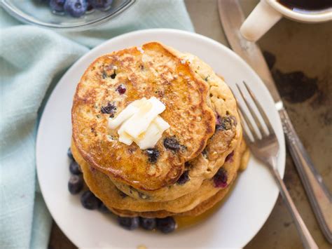 These Vegan Blueberry Pancakes Are Light Fluffy And Bursting With
