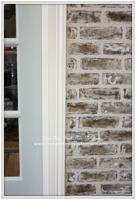 From My Front Porch To Yours Sneak Peek At Faux Brick Wall And Choosing