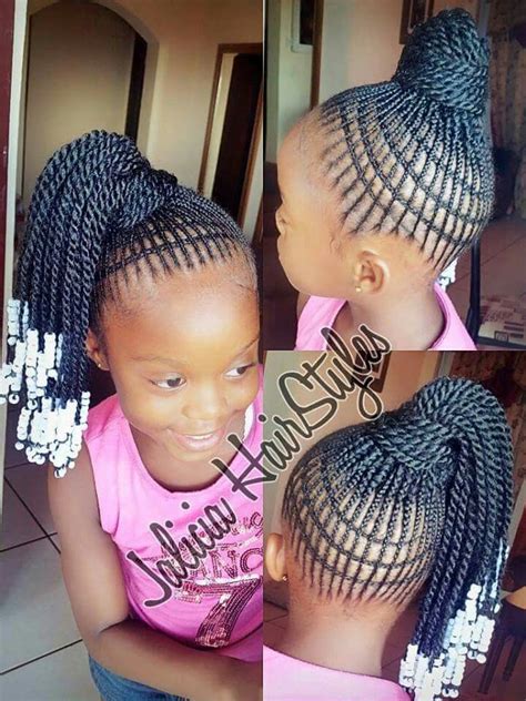 Two gorgeous braids that sit against the head. Awesome crazy braid design for little girls | Kids ...