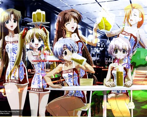 Anime Girls Drinking Beer By Urbangraphik On Deviantart