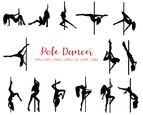 Pole Dancer Silhouette Svg Bundle Pole Dancer Svg Bundle Etsy India Dancer Silhouette