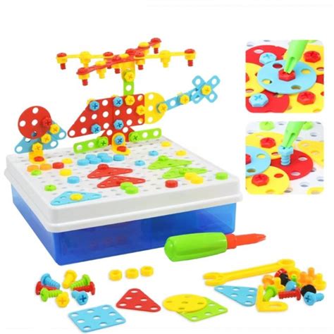 3d Assembling Nut Combination Toy 234 Pieces Learning Toys Pakistan
