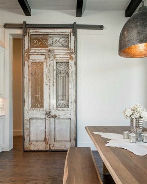 Antique Doors In The Interior Add Unique Accents To The Decor