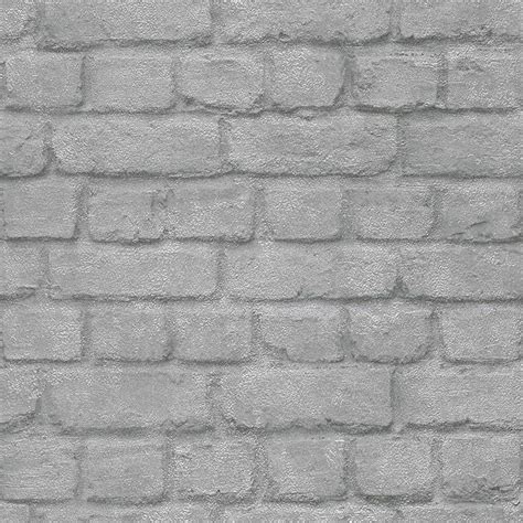 Rasch And Fine Decor 10m Luxury Brick Effect Wallpaper Stone Wall Grey