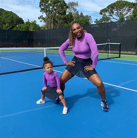 Tenis Serena Williams Y Su Famosa Hija Alexis Olympia Se Mimetizan