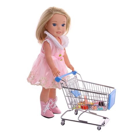 Shopping Cart Toys Doll Accessories Fit 14 Inch Doll American Wellie