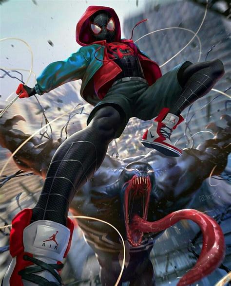 Miles Morales Spider Man Venom Ultimate Spider Man Fotos De Super