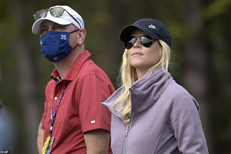 Tiger Woods Ex Wife Elin Nordegren Watches Their Son Charlie Play Golf