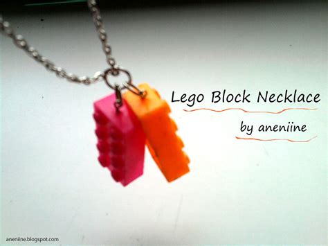 Lego Block Necklace · How To Make A Lego Necklace