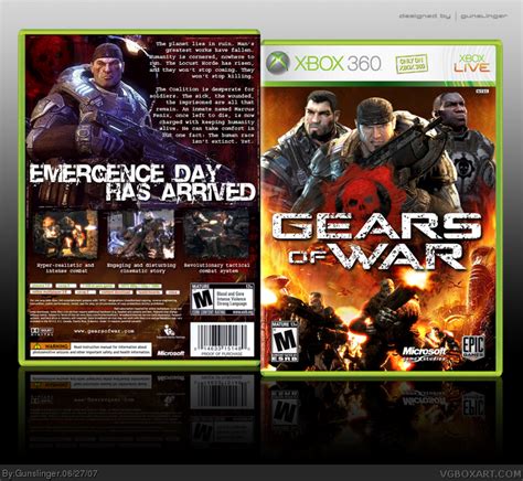 Gears Of War Xbox 360 Box Art Cover By Gunslinger