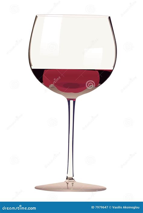 Glass Of Red Wine Illustration Stock Vector Illustration Of Vector Isolated 7979647