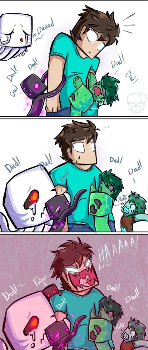 Owwww By Vruzzt Minecraft Comics Minecraft Funny Minecraft Anime