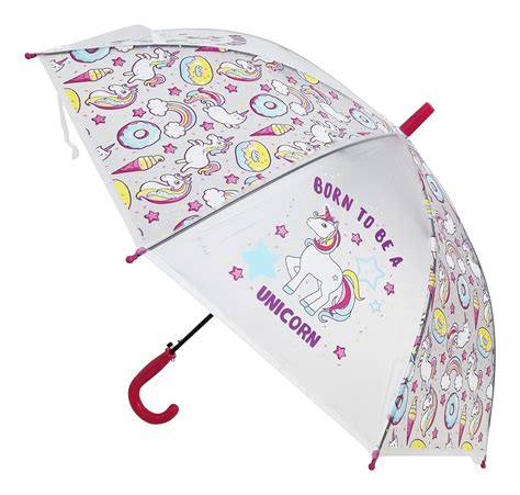 Jagmag Random Color Unicorn Translucent Umbrella For Girlslatest