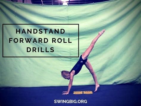 Handstand Forward Roll Drills Gymnastics Skills Gymnastics Lessons Handstand